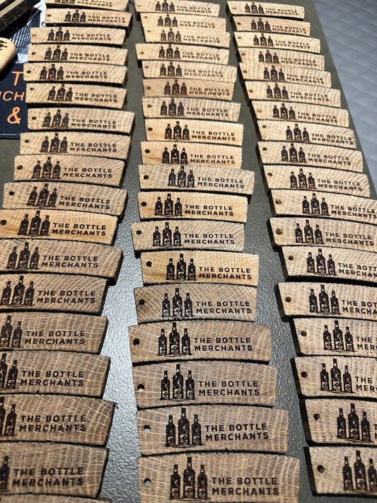 TBM Branded Solid Oak Cask Keyring image 0