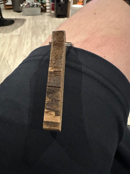 TBM Branded Solid Oak Cask Keyring image 2